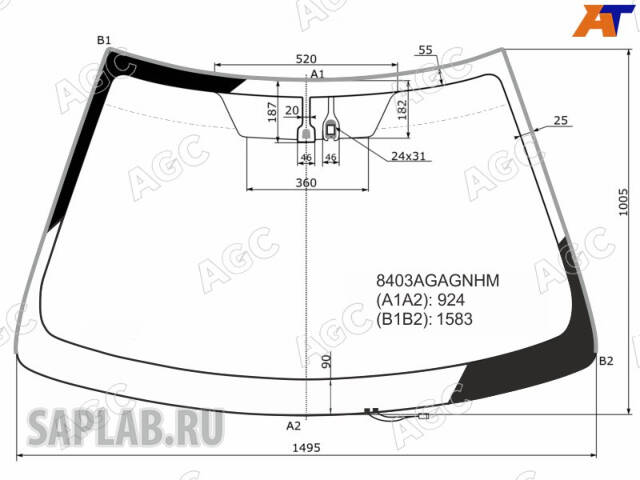 Купить запчасть AGC AUTOMOTIVE - 8403AGAGNHM 