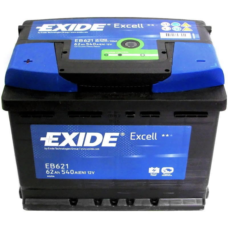 Купить запчасть EXIDE - EB621 Аккумулятор автомобильный EXIDE EB621 62 Ач